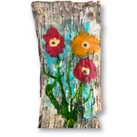 Abstract Trio of Poppies 
