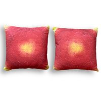 Yellow & Red Abstract Pillows