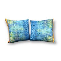 Blue Abstract Pillows