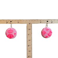 Pink on Pink Encaustic Earrings