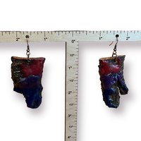 Bi Pride Encaustic Earrings