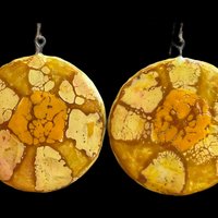 Suns 2 Encaustic Earrings