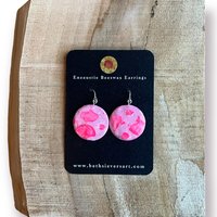 Pink on Pink Encaustic Earrings