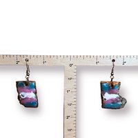 Transgender Pride Encaustic Earrings