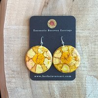 Suns 2 Encaustic Earrings