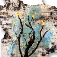 Abstract Yellow Flowers 