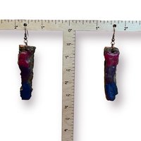 Bi Pride Encaustic Earrings