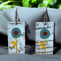 Folk Flowers on Birch Bark