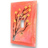 Floral Single Switch Plate Cover