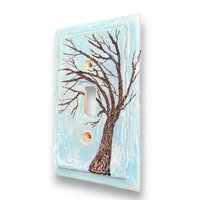 Single Switch Plate Cover with Tree