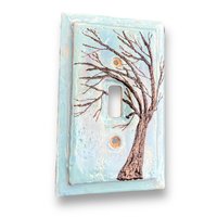 Single Switch Plate Cover with Tree