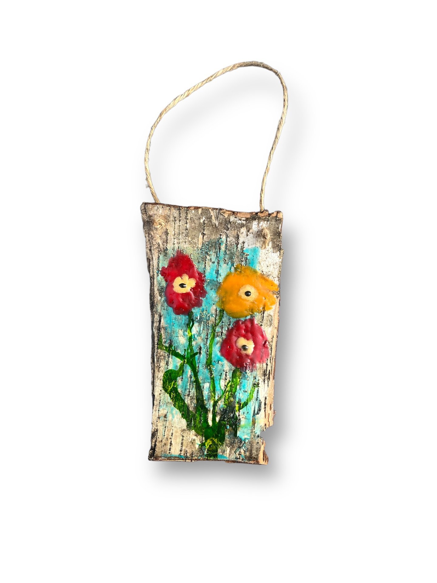 Abstract Trio of Poppies 