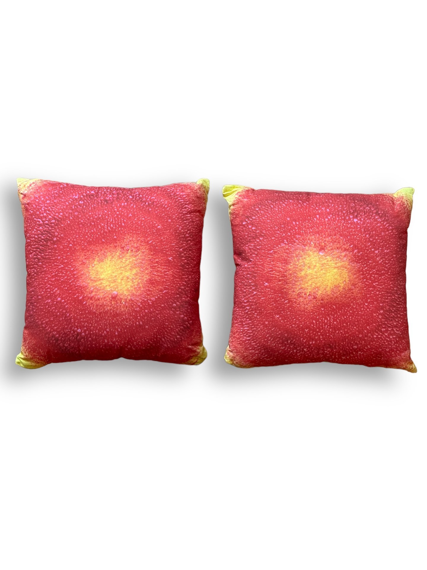 Yellow & Red Abstract Pillows