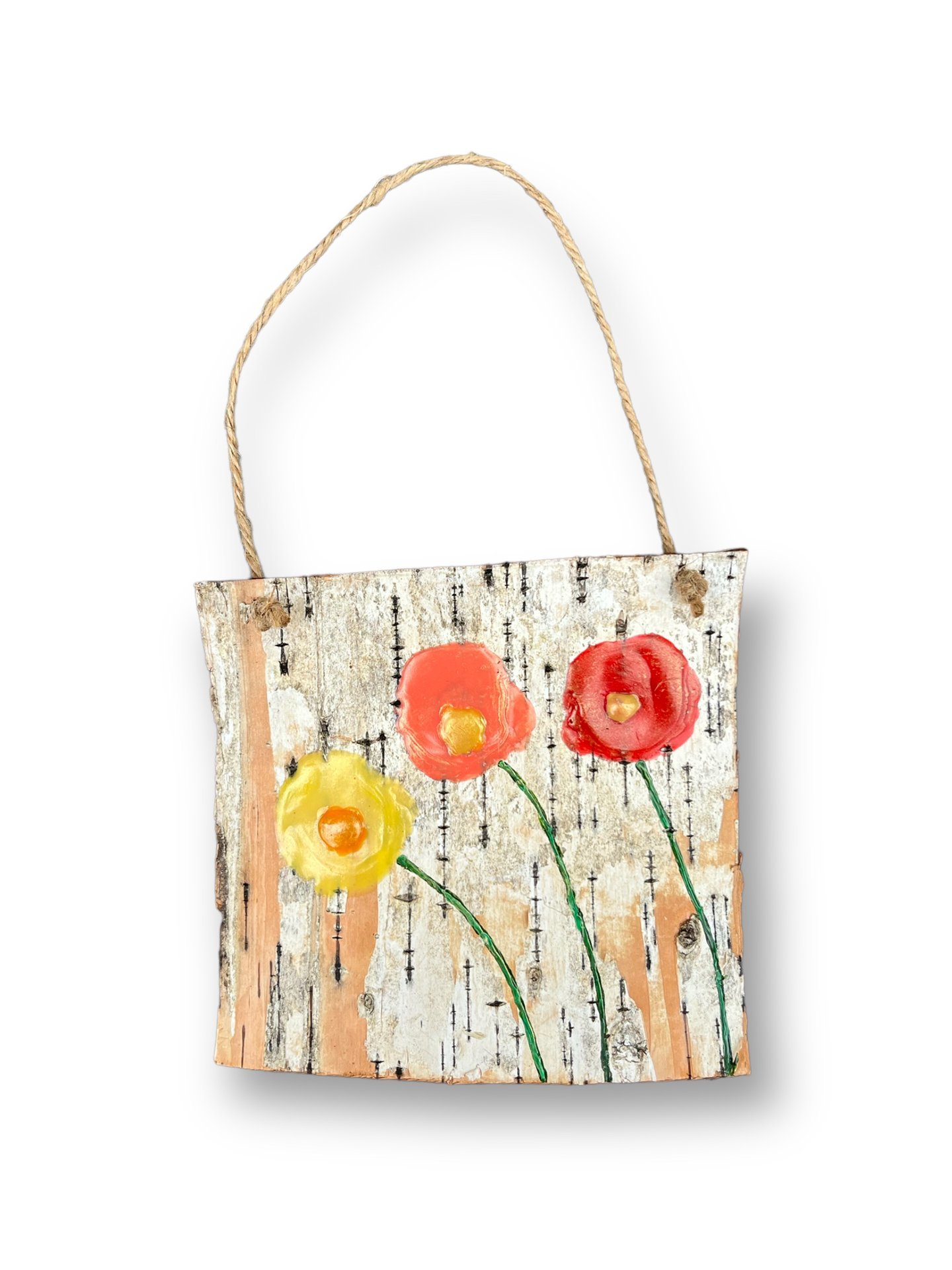 Abstract Flower Trio