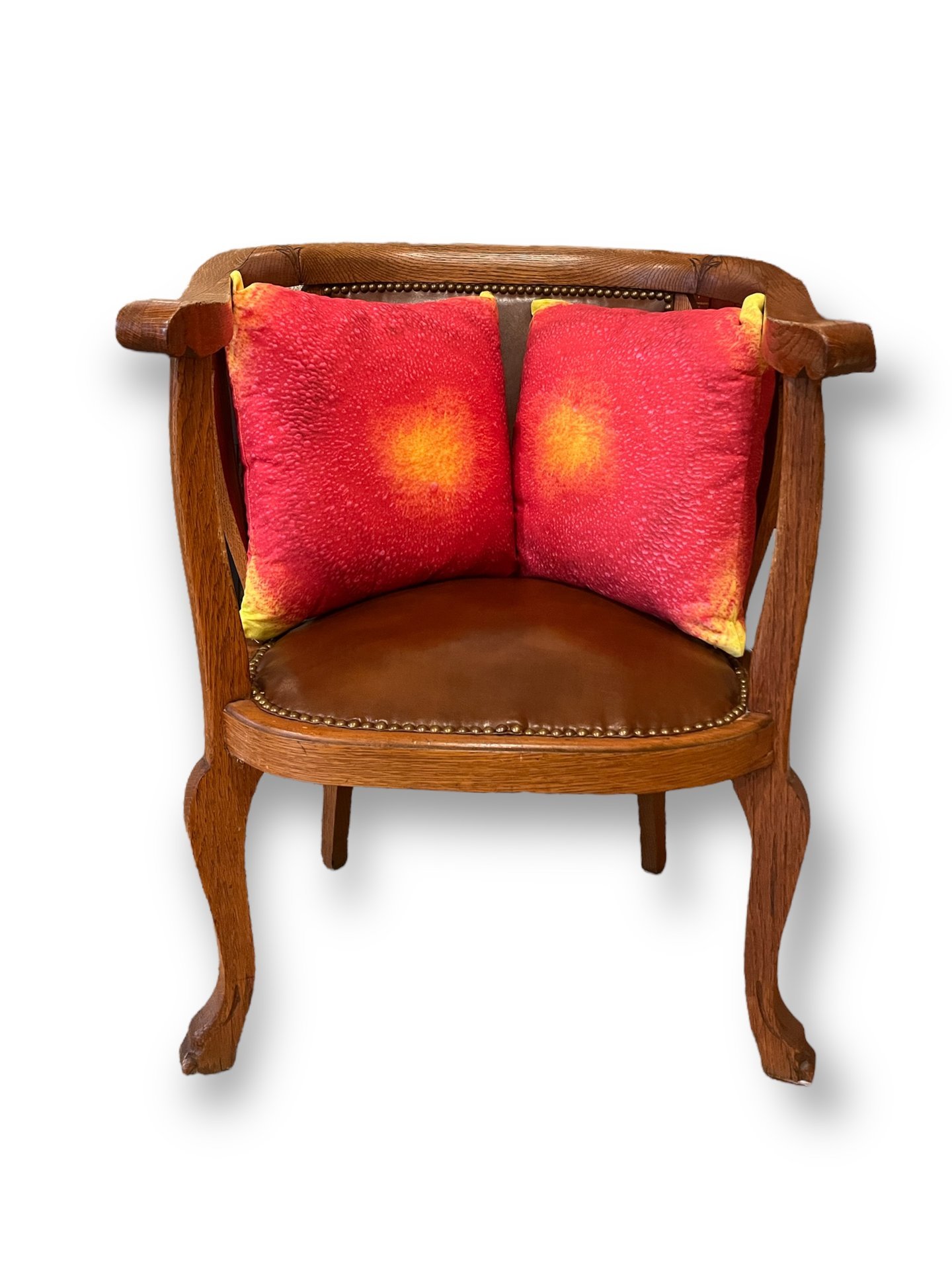 Yellow & Red Abstract Pillows