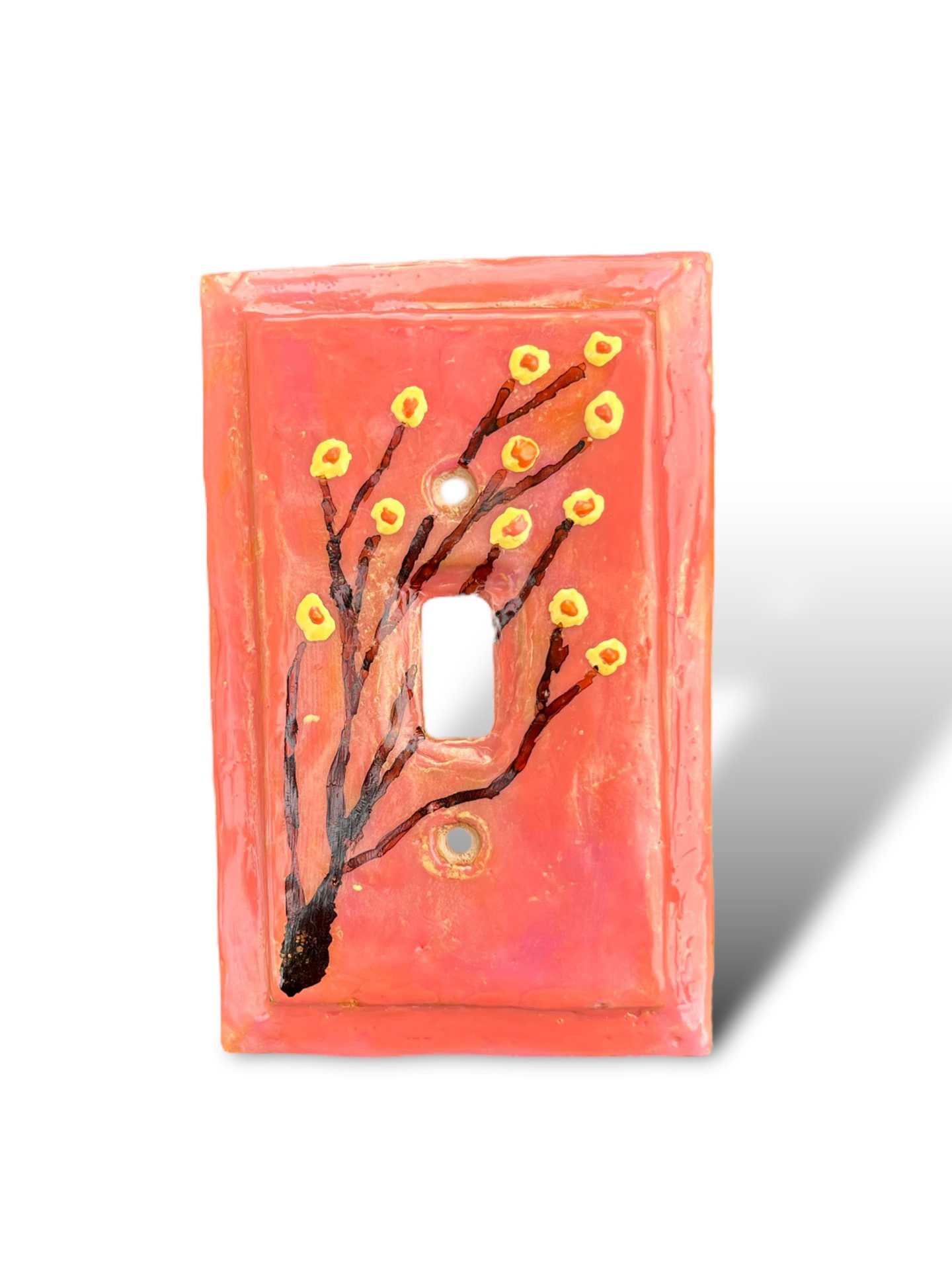 Floral Single Switch Plate Cover