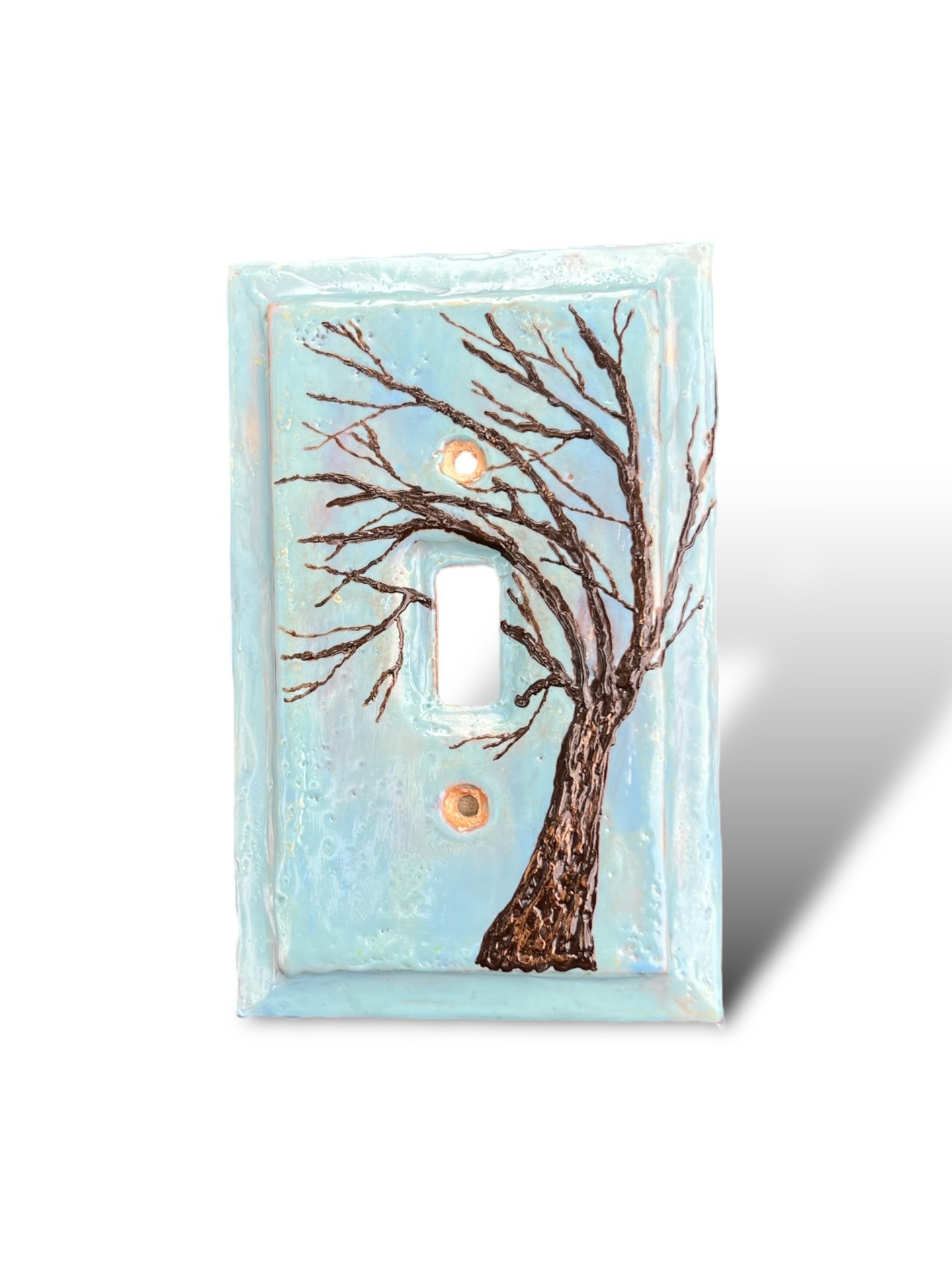 Single Switch Plate Cover with Tree