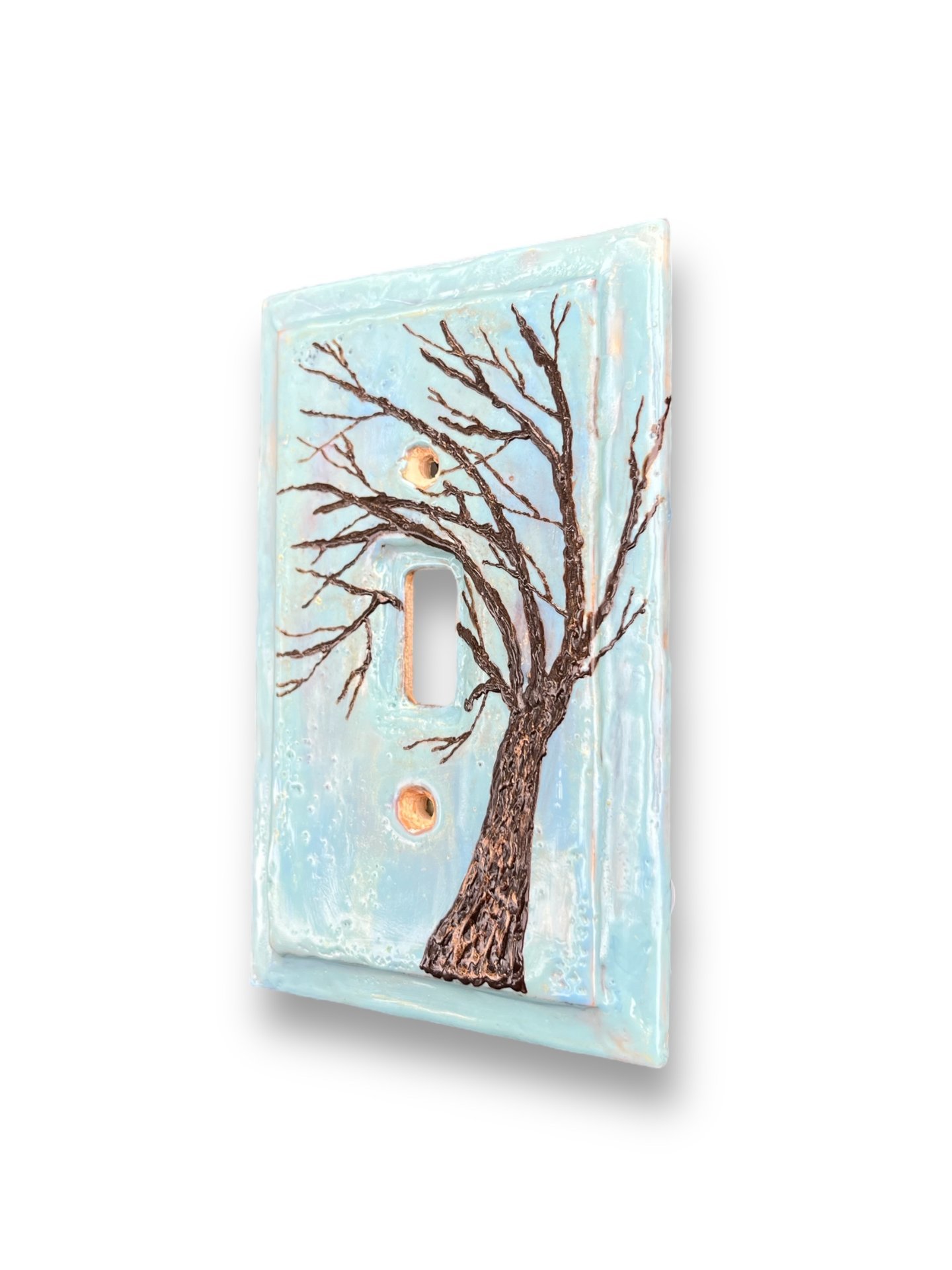 Single Switch Plate Cover with Tree