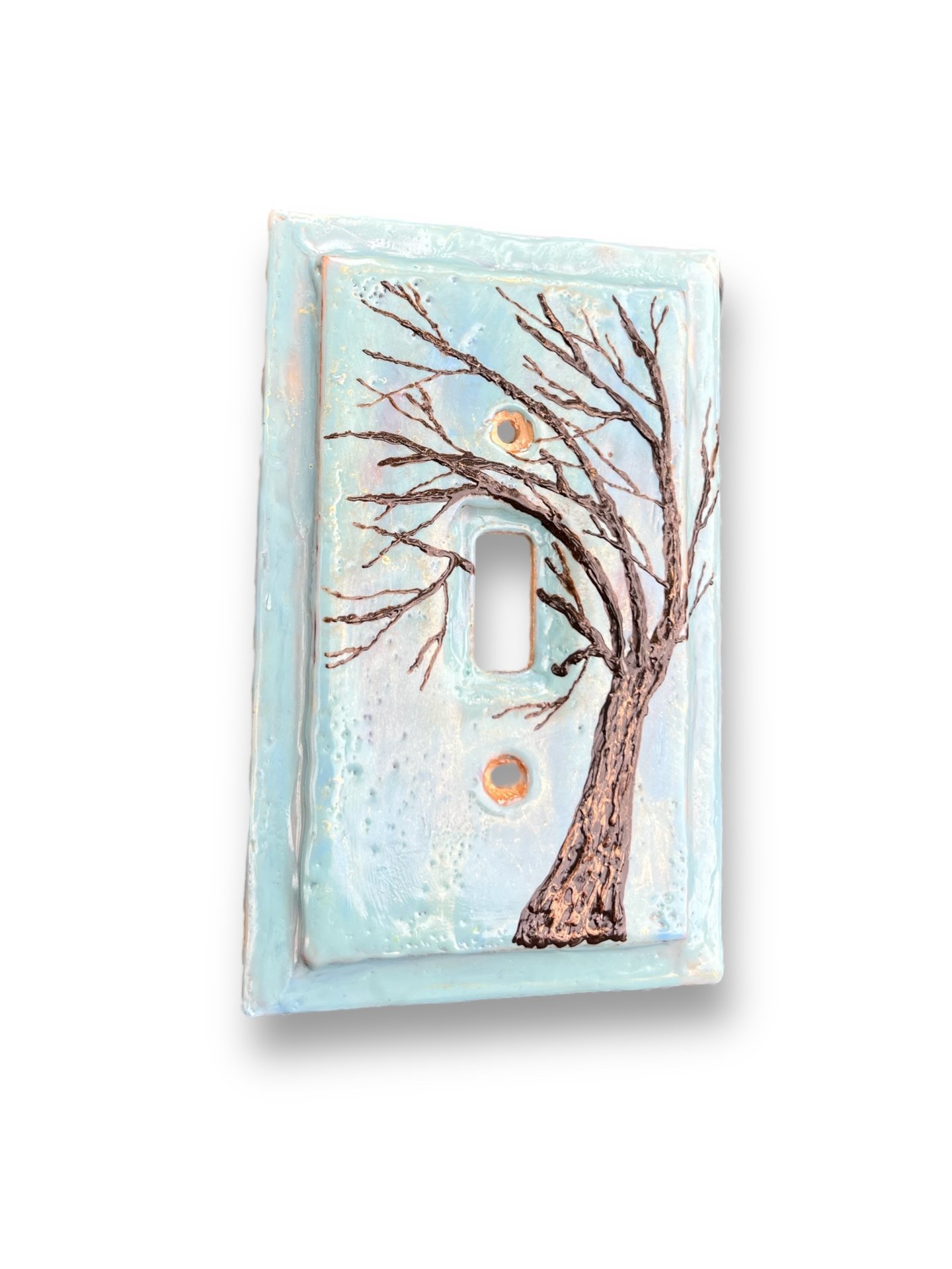 Single Switch Plate Cover with Tree