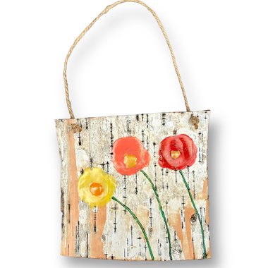 Abstract Flower Trio