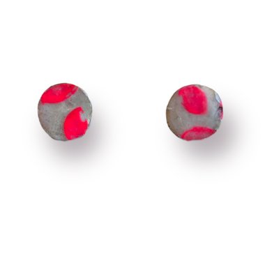 White & Fluorescent Pink 
