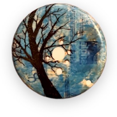 Tree Button Pin