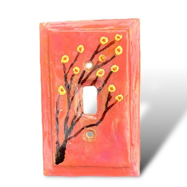 Floral Single Switch Plate Cover