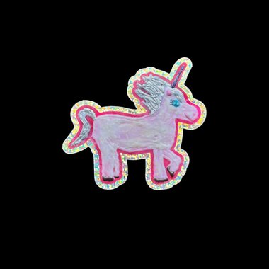 Glitter Unicorn Sticker