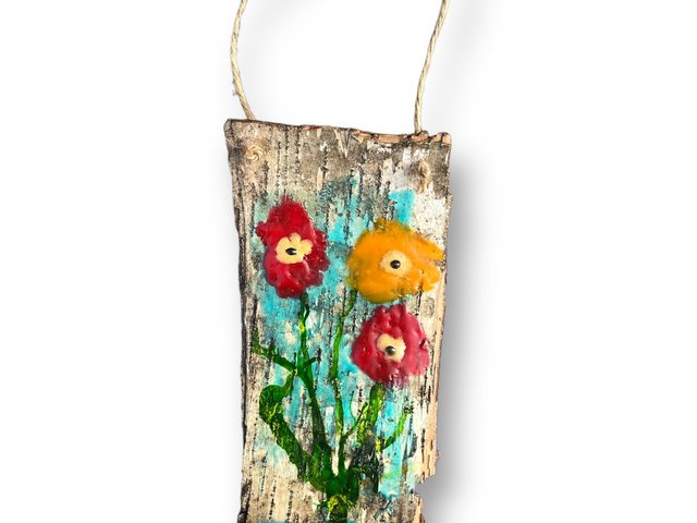 Abstract Trio of Poppies 