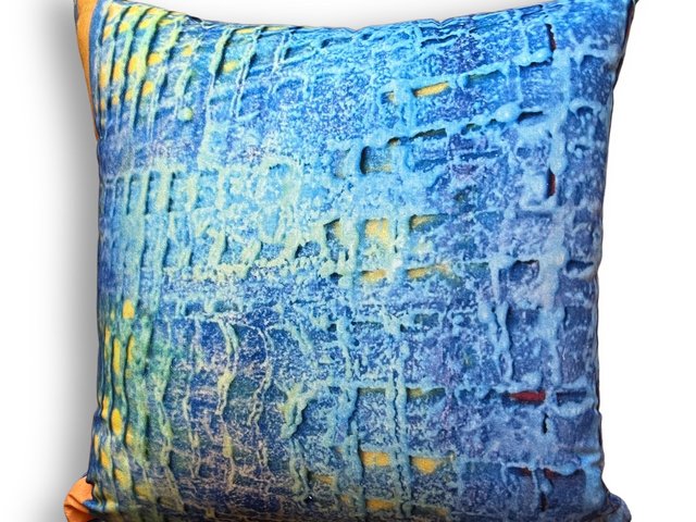 Blue Abstract Pillows
