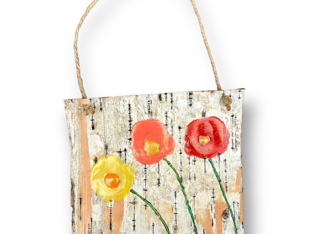 Abstract Flower Trio