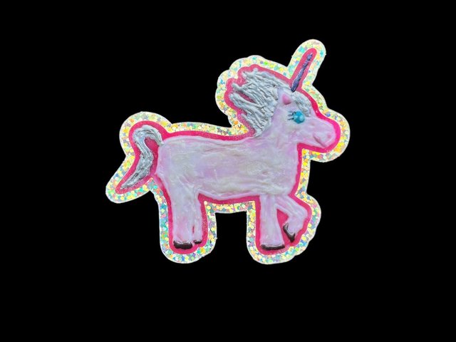 Glitter Unicorn Sticker